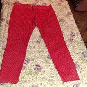 GAP Pink Polka Dot Ultra Skinny Pants